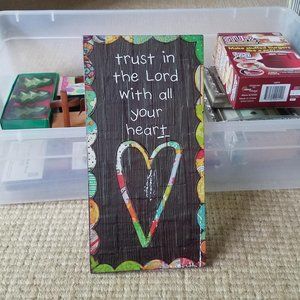 COPY - Inspirational Wall Plaque